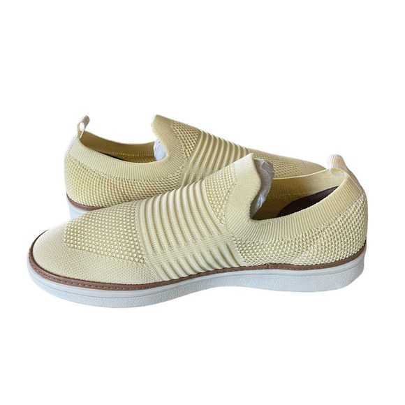 LifeStride Womens Navigate Knit Slip On Sneakers Yellow/Butter Size 8 - Picture 1 of 11